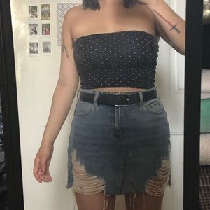 🌿Polka dot tube top